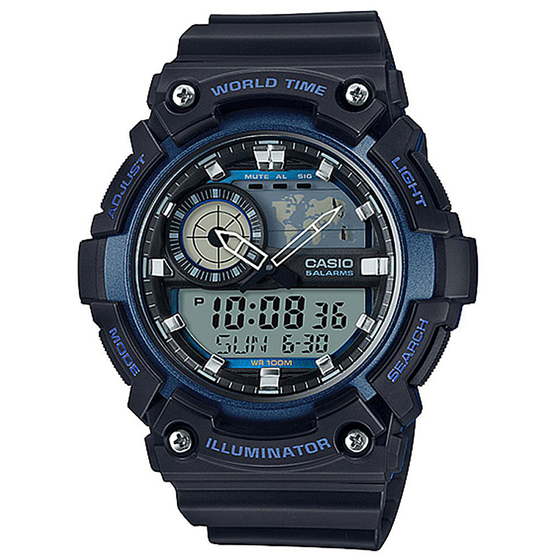 Ceas digital Casio pentru bărbați - AEQ-200W-2AVDF 1